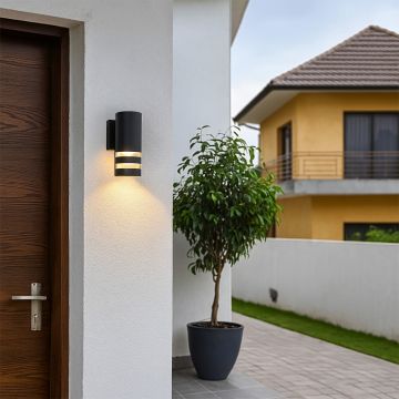 northill outdoor wall light black main lifestyle