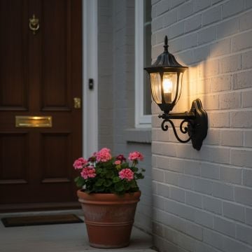 country outdoor wall light black main lifestyle
