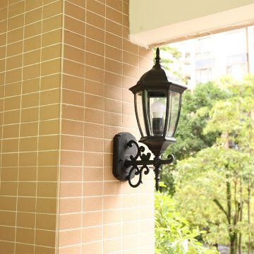 posse outdoor wall light brown main lifestyle