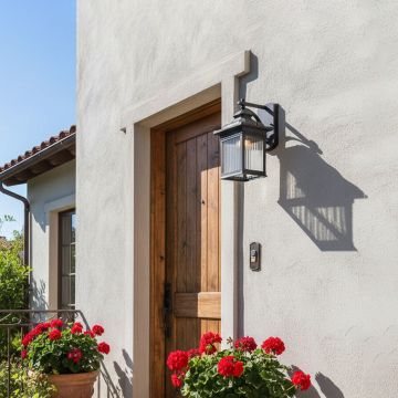 porch outdoor wall light dark brown main lifestyle