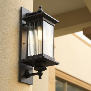 Vista Outdoor Wall Light Brown Main Lifestyle