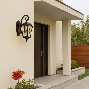 flux outdoor wall light downward main lifestyle
