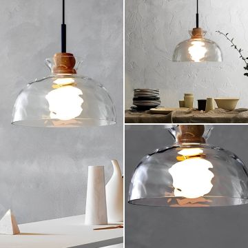 Kembang Modern Glass Hanging Light Japanese Style Collage