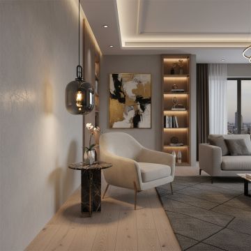 retro style oval glass shade pendant light main lifestyle