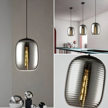 American Style Water Ripple Glass Hanging Light Collage
