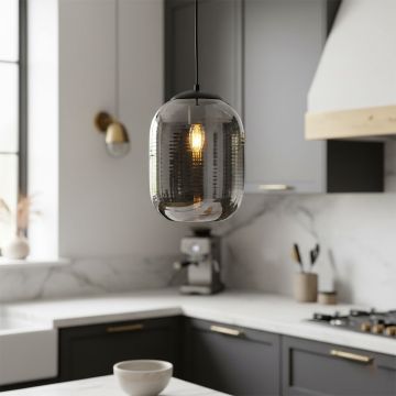 american style water ripple glass hanging light main lifestyle