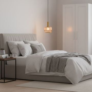 nordic style ribbed glass pendant light main lifestyle