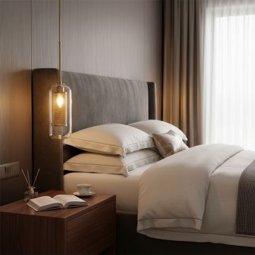 modern loft glass pendant cylinder main lifestyle