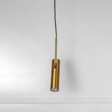 Spotlight Bedroom Hanging Light Brass Light Off White Background