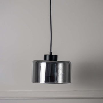 Italian Glass Pendant Lamp Light Off White Background