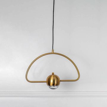 Creative Bar Art Single Head Pendant Lamp - Dome Light Off White Background