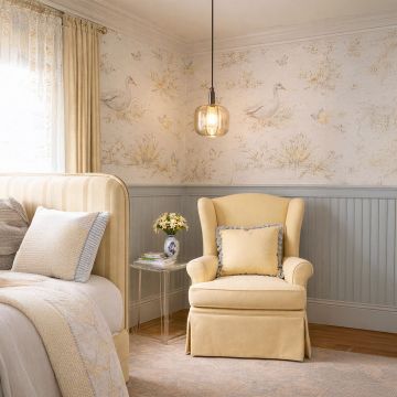 cubie globe pendant light transparent main lifestyle