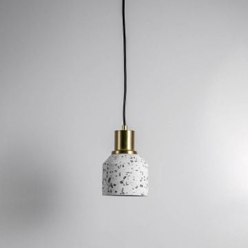 Slreeo Colored Pendant Light- Black & White Light Off White Background