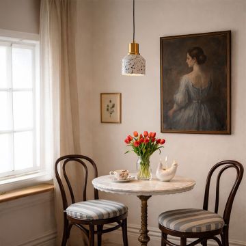 slreeo colored pendant light black white main lifestyle