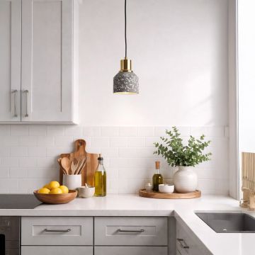 slreeo colored pendant light black dark grey main lifestyle