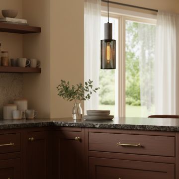 aim dark grey pendant light main lifestyle