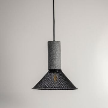 PONZANO Dark Grey Pendant light Light Off White Background