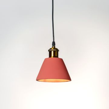 Riankh Modern Resin Pendant Lamp - Orange Light On White Background