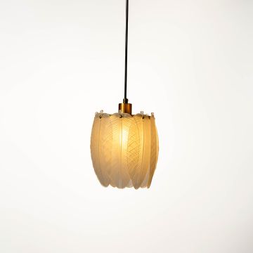 Feather Light Fixture Hanging Lamp Light On White Background