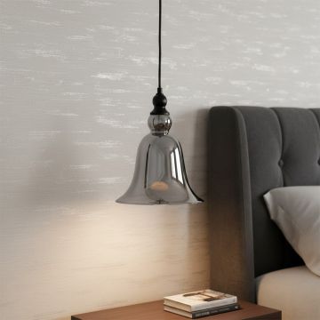 temple bell shape black smoky pendant light main lifestyle