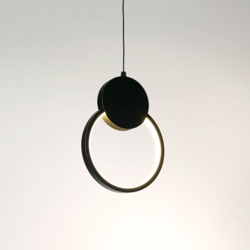 Minimalistic Pendant Light Round Light On White Background