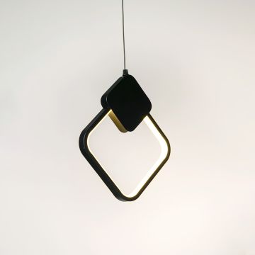 Minimalistic Pendant Light Square Light On White Background 1