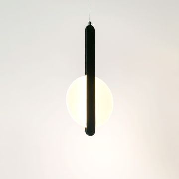 Luminous Disc Pendant Light Split Light On White Background