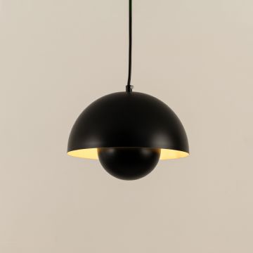 Flowerpot Pendant Light Black Light On White Background