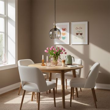 danish glass ball chandelier smoky main lifestyle