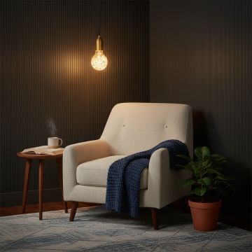 mono brass gold pendant light main lifestyle