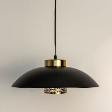 Loft Herbert Black Pendant lamp Light Off White Background