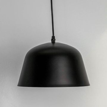 Ambit Muuto Pendant Lamp - Black Light Off White Background