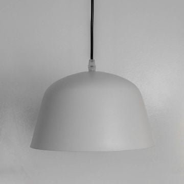 Ambit Muuto Pendant Lamp - White Light Off White Background