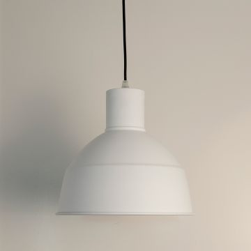 Gloria White Pendant light Light Off White Background
