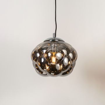 Curve Pendant Lamp Black Light On White Background