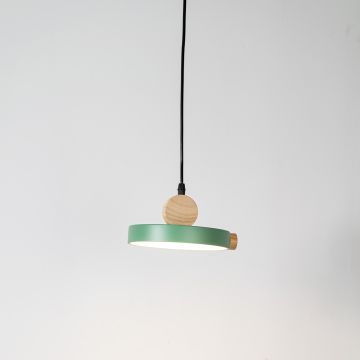 Circle Pendant Nordic Light Green Light On White Background