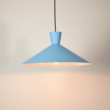 Martinelli Cono Pendant Light BlueLight On White Background