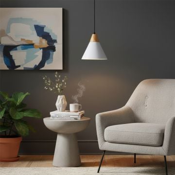 empire pendant light white main lifestyle