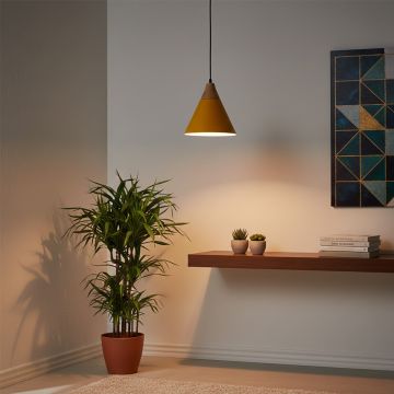 empire pendant light yellow main lifestyle
