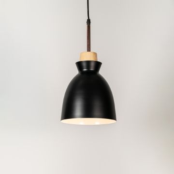 Horn Pendant Light Black Light On White Background