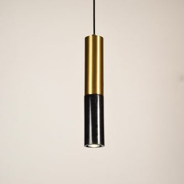 Stalactite Marble Hanging Light Gold   BlackLight On White Background