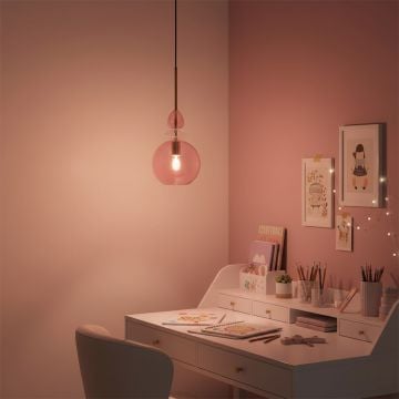 hue pendant light pink main lifestyle