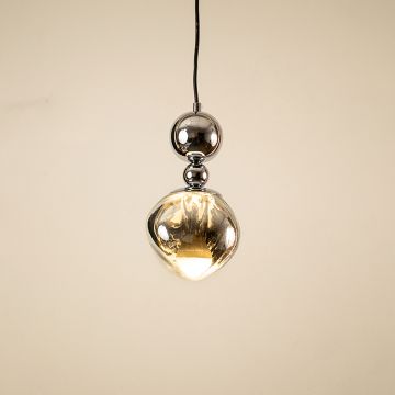 Umbra Pendant Light ChromeLight On White Background