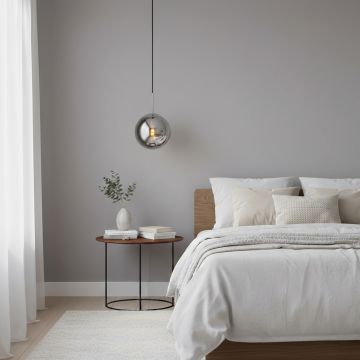 cohen globe indoor light chrome main lifestyle