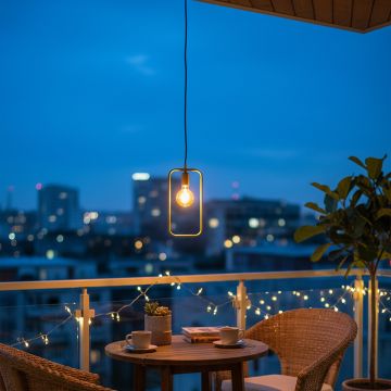 orbit thin frame rectangular pendant light main lifestyle