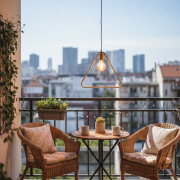 orbit thin frame triangular pendant light main lifestyle