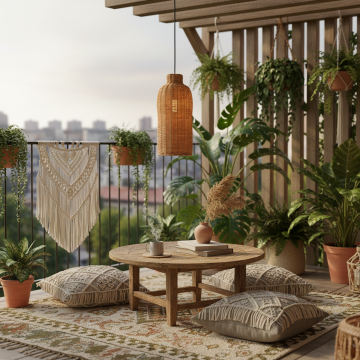 hollow core bamboo pendant lamp main lifestyle