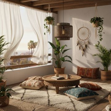 woven sunbeam bamboo light black main lifestyle