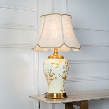 Wessel Decorative Table Lamp Light on White Background