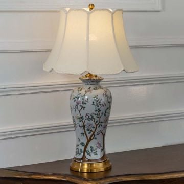 Grace Decorative Table Lamp Light On White Background